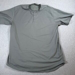 BYLT Basics Men Drop-Cut T-Shirt Sage Green Slate Short Sleeve Performance Tee L